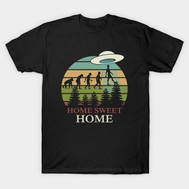 Alien Evolution Go Home T-Shirt by Stoney09